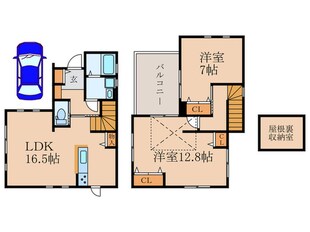 関町北4丁目戸建の物件間取画像